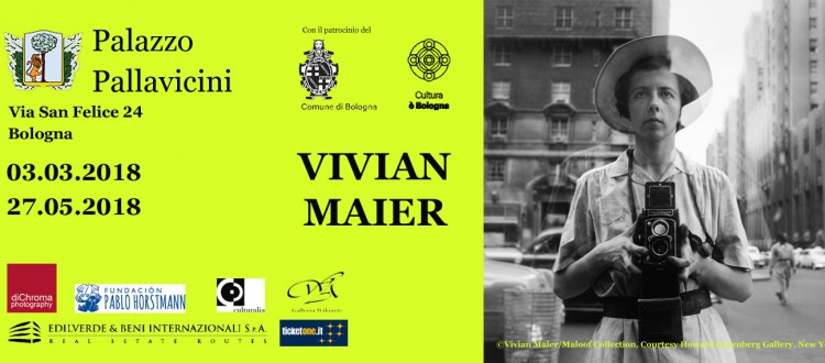 locandina della mostra "vivian maier la fotografa ritrovata"