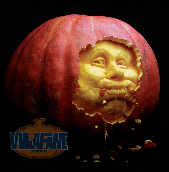 ray villafane zucca scultura halloween